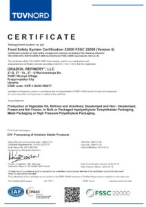 GRADOIL REFINERY-FSSC